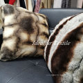 Soft Fur and Velour Floor Pillow for Sofas and Beds